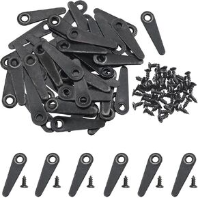 50PCS Picture Frame Back Clip Clip with 50 Screws Picture Board Back Platen Clip Clip Clip Metal Turnbuckle Wall Decorative Parts Snap Fasteners for Picture Frames Hanging Artwork Picture Black