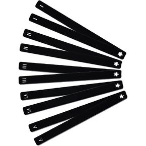 BENECREAT 10Pcs 5 Size Polymer Clay Depth Guide, 0.7x9.8inch Acrylic Depth Guide Polymer Clay with Protective Film for Pottery Polymer Clay Thickness, 2~6mm