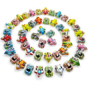 Vileafy 50 Pull Back Cars and Airplanes for Kids Party Favors, Treasure Box Toys for Classroom, Mini Bulk Toy Cars and Small Planes for Goodie Bags Fillers, Carnival Prizes for Kids 3-5