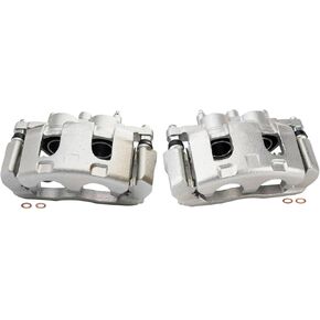 TRQ Front Brake Caliper Set Compatible with 2008-2009 Buick LaCrosse 2006-2011 Lucerne Cadillac DTS 2014-2016 Chevrolet Impala Limited
