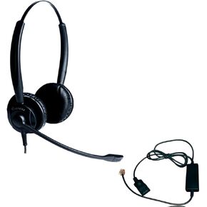 Polycom Compatible XS 825 Direct Connect Headset, Inteli Cord, Poly SoundPoint Phones: IP450, IP501, IP550, IP560, IP601, IP650, IP670, VVX300, VVX310, VVX400s, VVX500, VVX600, VVX1500, CX300, CX600