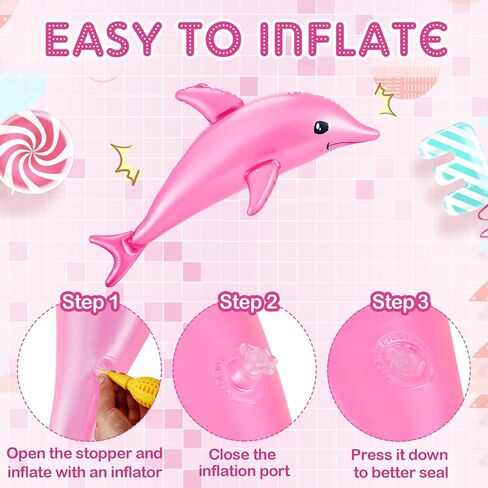 Jenaai 10 PCS 28.4 '' Dolphin Deletable Dolphin Beach Beach Poolside Decored Decored Aquatic Decor in Kuwait