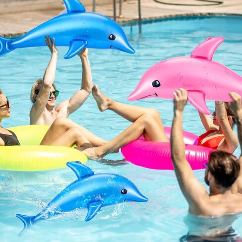 Jenaai 10 PCS 28.4 '' Dolphin Deletable Dolphin Beach Beach Poolside Decored Decored Aquatic Decor in Kuwait