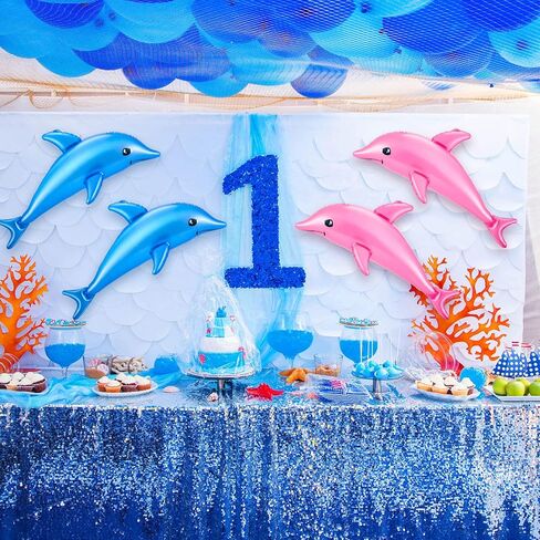 Jenaai 10 PCS 28.4 '' Dolphin Deletable Dolphin Beach Beach Poolside Decored Decored Aquatic Decor in Kuwait