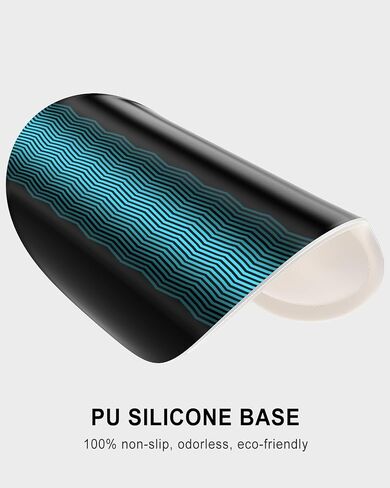 Auhoahsil Ergonomic Mouse Pad with Wrist Rest, Comfortable Silicone Non-Slip Computer Pain Relief Gel Mouse Mat with Wrist Support for Gaming, Work, Office, Women & Men, Cute Pattern, Beige in Saudi Arabia