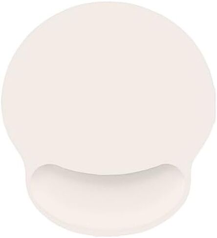 Auhoahsil Ergonomic Mouse Pad with Wrist Rest, Comfortable Silicone Non-Slip Computer Pain Relief Gel Mouse Mat with Wrist Support for Gaming, Work, Office, Women & Men, Cute Pattern, Beige in Saudi Arabia