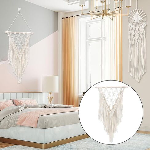 Ifnunly 8 Set DIY Macrame Kit for Beginners STAR DIY Macrame Dream Counter Kit Handmade Macrame Plant Hanger Kit للبالغين Macrame Wall Hanging Tapestry مع تعليمات عيد ميلاد ديكور هدايا in Saudi Arabia