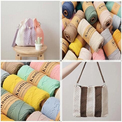 CT-KN-3MM Polycotton 3mm x 97Yards (90M) Macrame Braid Cord Crafts for Decorations Pet Toys Weaving / 33-Pastel Pink in Saudi Arabia