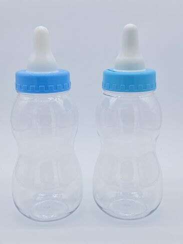 يمكن أن يكون Baby Bottle for Baby Shower أيضًا بنك Piggy Bank Funny Coin Bank PVC PVC Piggy Bank للأطفال الصغار الصغار (مقاس 28.2 × 10.5 × 10.5 سم) 1340 مل × 2PCS (الأزرق) in Saudi Arabia