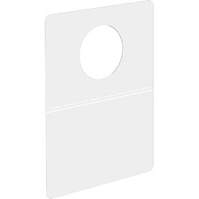 200Pcs Hanging Tabs,1.5" x 1"Round Hole Adhesive Hang Tabs, Heavy Duty Clear Plastic Hang Tags, for Store Retail Display.