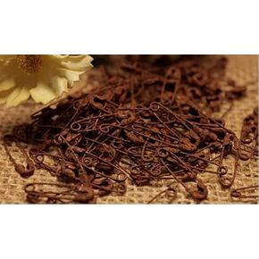 Decorative 100 Primitive Itty Bitty 3/4" Rusty Safety Pins Rusted Crafting Supplies/Rusty Safety Pins for Crafts-Decorative Pins for Crafts and Decoration