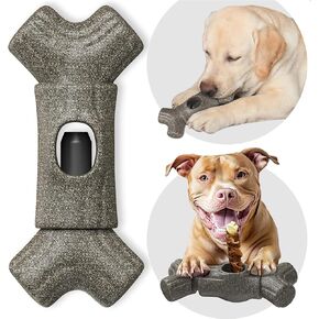 Bully Stick Holder, Dog Chew Toy for Aggressive Chewers, Durable Bone-Dog Chew Holder for Medium/Large Breed Dogs, Prevent Choking Safety Device for Dog Chewing