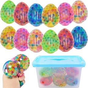 15 Pack Easter Eggs Stress Balls Squishy Toys Squeeze Ball Toys for Easter Egg Hunt Easter Basket Stuffers Party Favors Gifts