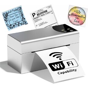 Phomemo Wireless WiFi Printer, Thermal Label Printer 4x6, Shipping Label Printer for Small Business, Barcodes Label Printer for Shipping Packages, Compatible with iPhone, Android, Mac, Shopify, USPS