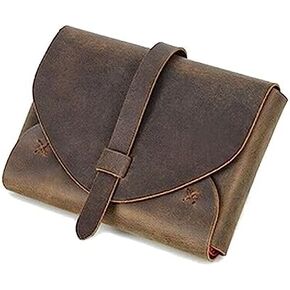 Vintage Leather Book Cover Case Bag Storage Protective Notebook Cover