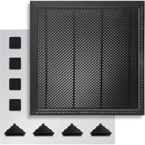 LASER TREE Honeycomb Laser Bed, 15.76x 15.76'' Laser Honeycomb Bed with Aluminum Panel for Most Laser Engraver Cutter Machine Accessories, Fast Heat and Smoke Dissipation, Protect Working Table