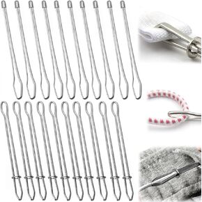 20 PCS Threader Metal Rope Threader Clip 2 Designs Easy Pull Drawstring Threader Tool Set Waist Band Insert Threader for Elastics Sewing Accessories DIY Tool Hoodie Sweatpant Pants Elastic Replacement