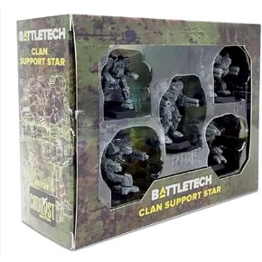 Catalyst Game Labs BattleTech Mini Force Pack: Clan Support Star Grey