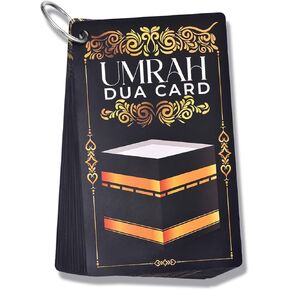 20 Umrah Dua Cards – Step-by-Step Guide to Umrah Duas, Prayers & Supplications – Portable Flashcards for Umrah Mubarak Gifts, Islamic Prayer Cards, Dua Reminder, Thoughtful Umrah Gift Idea