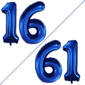GOER Number 17 Balloons for 17th Birthday Sweet 17 Party Decorations,42 Inch Jumbo Foil Helium 71 Balloons for 71st Birthday Party Decoration (Rose Gold)