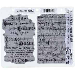 Stampers Anonymous ClingStamp TH Music & Advert