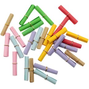 COHEALI Wishing Paper Scroll 50 Pcs Writing Paper Scrolls Wishing Paper Length Message Capsules Scroll Paper Message Paper Stationery Hoop Tiny Scroll Message Paper
