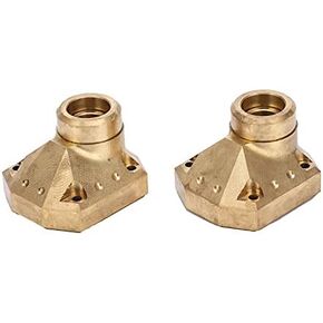 VGEBY Solid Brass Diff Covers 2Pcs, Front Rear Axle Diff Bridge Cover Differential Cover Compatible with 1/10 RC Axial Original Car