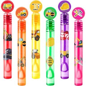 24pcs البناء صولج فقاعة DIY مع ملصقات 96pcs - الحفلات لصالح حقائب Goodie ، حشوات بيناتا ، مستلزمات أعياد الميلاد ذات الفقاعات الصغيرة ، هدايا الألعاب ، جوائز فئة للأطفال الصغار ، الأولاد والبنات