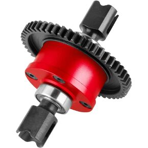 Aluminum 50T Center Differential M1.0 Upgrades Part for 1/7 Big Rock/Felony/Fireteam/Infraction/Mojave 6S BLX,1/8 Kraton/Notorlous/Outcast/Talion/TLR Tuned Typhon/Typhon 6S BLX,Red