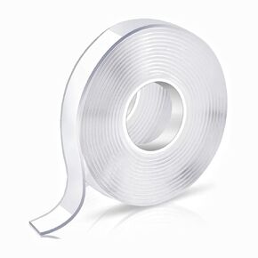 Nano Materials Transparent Double Sided Tape Heavy Duty 9.8FT (3m) Acrylic Length Double-Sided Mounting Tape Clear Adhesive Tape
