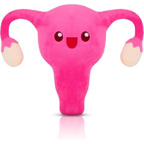 Mumufy Uterus Plush Toy Funny Stuffed Plush Toy for Women Uterus Gifts Gynecologist Health Educational Gift Fertility Party Decor(Uterus Style)