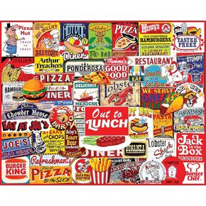 White Mountain Puzzles Out to Lunch, 1000 Pieces Jigsaw Puzzle