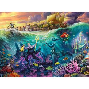 Buffalo Games - Silver Select - Thomas Kinkade - Disney Ursula - 1000 Piece Jigsaw Puzzle for Adults -Challenging Puzzle Perfect for Game Nights - Finished Size is 26.75 x 19.75