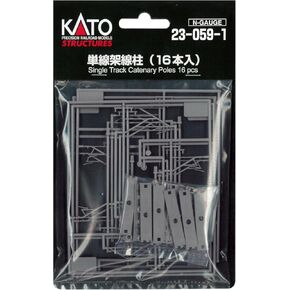 KATO N Gauge Single Line Column (16 Pieces) 23-059-1 Diorama Supplies