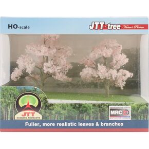 JTT Scenery Cherry Blossom Trees 3" to 3.5" 2/Pkg-