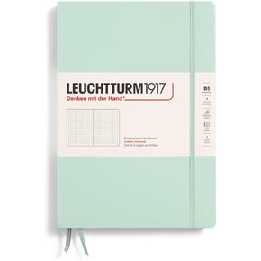 LEUCHTTURM1917 - Notebook Hardcover Composition B5-219 Numbered Pages for Writing and Journaling (Mint Green, Dotted)