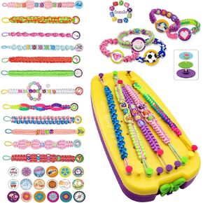 Yikusu Friendship Bracelet Making Kit for Girls, Birthday Gifts for Girls Ages 7 8 9 10 11 12 Year Old, Arts and Crafts Toys for Kids Ages 8-12，DIY Bracelet Jewelry Maker Toys Set
