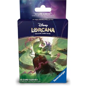 Ravensburger Disney Lorcana TCG: أكمام بطاقة جزيرة Archazia التي تضم أورسولا - مخادعًا من كل شيء | 65 أكمام واقية لطوابق TCG | الأعمار 8+