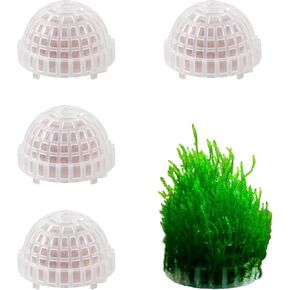 4 Pcs Aquarium Moss Ball Holder Plastic Aquarium Shrimp Fish Tank Plant Shaping Filter Ornaments Decor