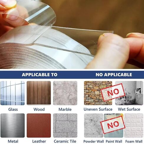 RinoGrip Double-Sided Tape – Flexible, Reusable Adhesive for Versatile Home & Office Solution in Saudi Arabia