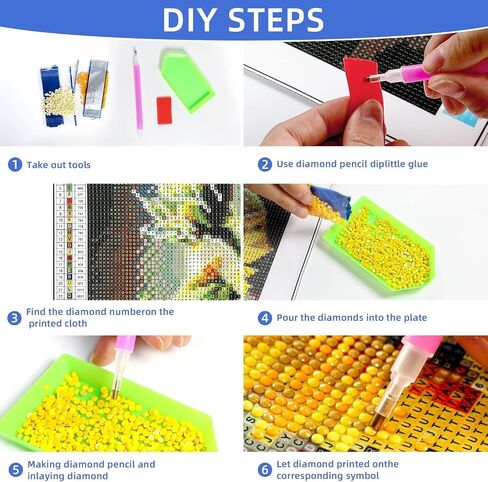 Christmas Diamond Painting Kits for Adults, Christmas Candles Diamond Art Kit for Adults, DIY Round Full Drill Winter Diamond Art Painting, Christmas Gem Art and Crafts for Wall Decor 12x16 Inch in Kuwait