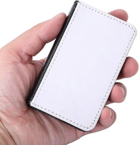 3 Pcs Sublimation Blank Business Card Holder PU Leather Name Card Case Pocket Heat Transfer Blank Card Carrier Case Wallet with Magnetic Shut for Men Women in Saudi Arabia