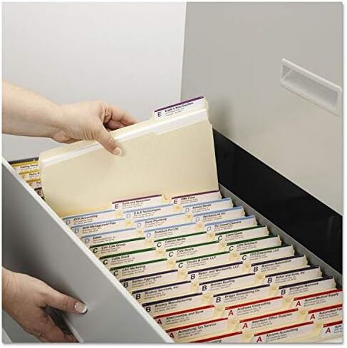 Smead 10338 One-Ply File Folders, 1/3 Cut Top Tab, Letter, Manila, 100/box in Saudi Arabia
