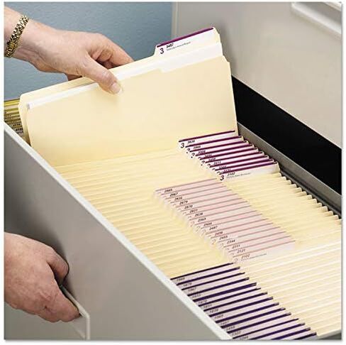Smead 10338 One-Ply File Folders, 1/3 Cut Top Tab, Letter, Manila, 100/box in Saudi Arabia