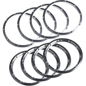 Metal Wheel Hub Rim Beadlock Pressing Rings for 1/5 RC Car HPI Baja 5B SS Upgrade Part (8pcs/Set) (Silver)