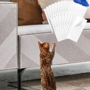 TKONLINE 20 حزمة واقي الأريكة الجانبية المفردة ذاتية من مخالب القط ، شريط ردع Cat Scratch ، واقي الأثاث Cat Scratch ، واقي الأريكة الشريطية المضاد للخدش للقطط