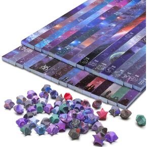 2160 PCS Constellations Printed Origami Star Paper Strips ، Windspeed orgami Star Paper Strips Galaxy Lucky Star Paper Strips for DIY Arts Crrafting ، Handicrafts
