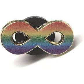 Autistic Pride Pin 3/4" | Autism Enamel Pin Spectrum Infinity Symbol | Celebrate Differences Autism Awareness Neurodivergent Pin