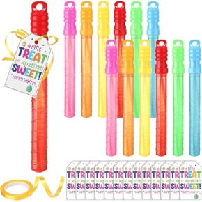 25 PCS Easter Bubble Wands Easter Stains Custains تشمل 12 WANDS 12 بطاقات مميزة وشريط واحد لحشو سلة عيد ميلاد الحفلات الأنشطة في الهواء الطلق