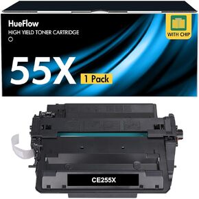 Toner Cartridge Compatible Replacement for HP 55X Compatible for HP P3011 Enterprise P3015d P3015Dn P3015x P3016 Enterprise 500 MFP M525f M525dn Pro 500 MFP M521dn Printer (1 Pack of Black)